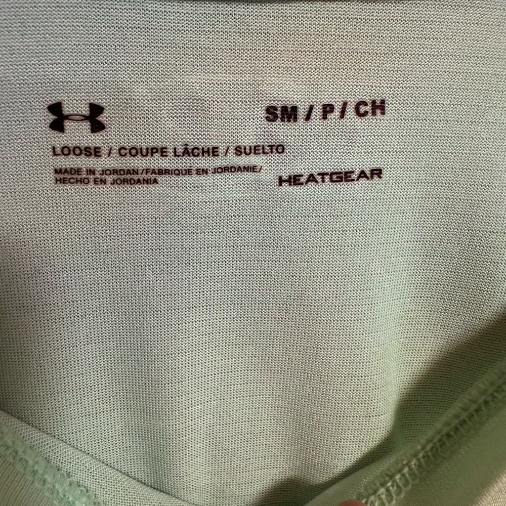 Under Armour Mint Green HeatGear Shirt - Picture 2 of 3